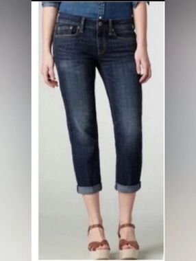 American Eagle Boy Fit Cropped Jeans - Size 6